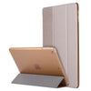 For iPad 10.2 inch Silk Texture Horizontal Flip Magnetic PU Leather Case, with Three-folding Holder & Sleep / Wake-up Function(Rose Gold)