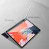 YASHI Series For iPad 10.2 Litchi Texture Horizontal Flip Leather Case with Three-folding Holder & Pen Slot(Blue)