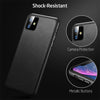For iPhone 11 ESR Metro Leather Serie Shockproof Genuine Leather Soft Fabric Protective Case(Black)