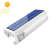 Solar Power Portable Travel Camping Flashlight Car Flashing Warning Light(White)