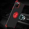 For iPhone 11 Cool Series Shockproof TPU + PC Protective Case with Invisible Ring Holder(Purple)