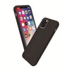 For iPhone 11 MOLANCANO Shockproof Solid Color Silica Gel Protective Case(Black)