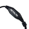 RETEVIS TK Throat PTT Covert Acoustic Tube Earphone Speaker Microphone for H-777 / RT-5R / RT-5RV / RT-B6
