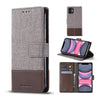 For iPhone 11 MUXMA MX102 Horizontal Flip Canvas Leather Case with Stand & Card Slot & Wallet Function(Brown)