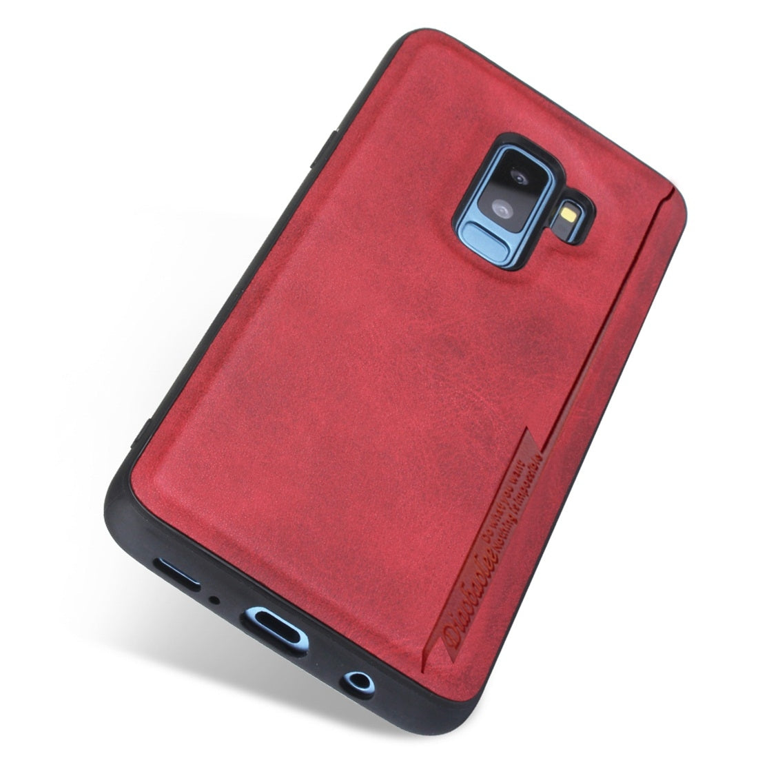 For Galaxy S9+ Diaobaolee Shockproof PU + TPU Protective Case(Red)