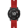 For Garmin Fenix 6 22mm Smart Watch Quick Release Silicon Wrist Strap Watchband(Red)
