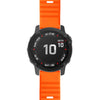 For Garmin Fenix 6 22mm Smart Watch Quick Release Silicon Wrist Strap Watchband(Orange)
