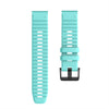 For Garmin Fenix 6X 26mm Smart Watch Quick Release Silicon Wrist Strap Watchband(Teal)