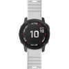 For Garmin Fenix 6X 26mm Smart Watch Quick Release Silicon Wrist Strap Watchband(White)
