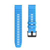 For Garmin Fenix 6X 26mm Smart Watch Quick Release Silicon Wrist Strap Watchband(Sky Blue)