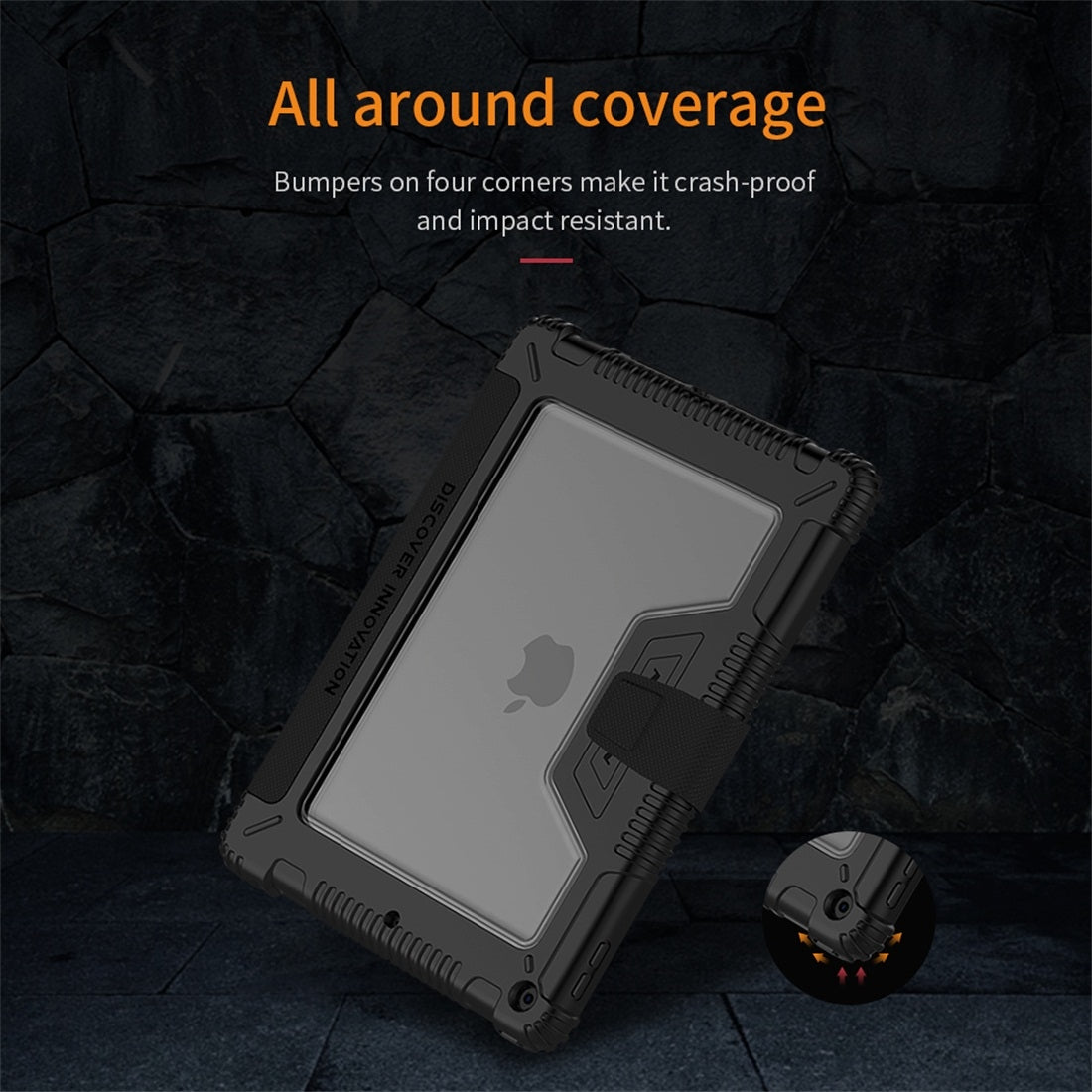 For iPad 10.2 NILLKIN Full Coverage Horizontal Flip Leather Case with Holder & Pen Slot & Sleep / Wake-up Function(Black)