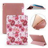 For iPad 10.2 Colored Pattern Horizontal Flip PU Leather Case, with Three-folding Holder & Honeycomb TPU Cover(Flamingo)