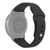 For Galaxy Watch Active 2 Smart Watch Solid Color Silicone Wrist Strap Watchband, Size:S(Black)