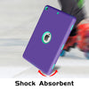 For iPad 10.2 inch Anti-Fingerprint Shockproof PC + Silicone Protective Case(Purple + Mint Green)
