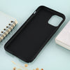 For iPhone 11 Solid Color Plastic Protective Case(Black)