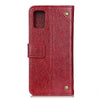 For Galaxy A51 Copper Buckle Nappa Texture Horizontal Flip Leather Case with Holder & Card Slots & Wallet(Wine)