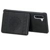 For Galaxy Note10 Sunflower Embossing Pattern PU + TPU Case with Holder & Card Slots & Photo Frame & Lanyard(Black)