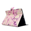 For iPad 4 / 5 / 6 TPU Horizontal Flip Leather Case with Holder & Card Slot & Sleep / Wake-up Function(Pink Marble)