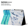 For iPad 10.2 / 10.5 TPU Horizontal Flip Leather Case with Holder & Card Slot & Sleep / Wake-up Function(Ocean)