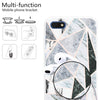 For Huawei Y5 Lite 2018 Embossed Varnished Marble TPU Protective Case with Holder(Polytriangle)
