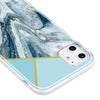 For iPhone 11 Geometric Marble Series Frosted Translucent TPU Protective Case(Rust)