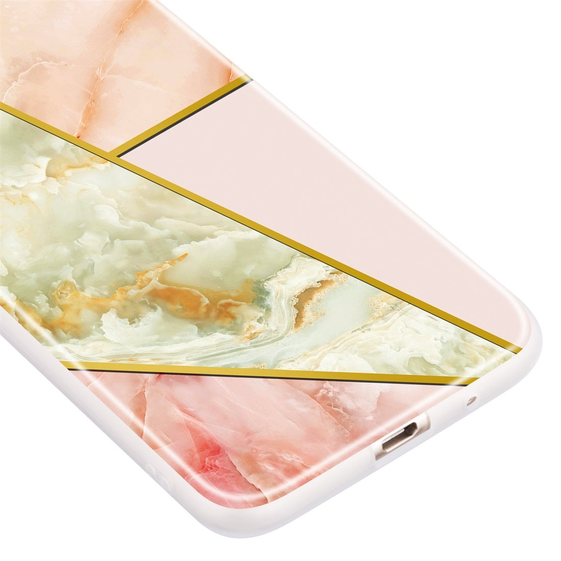 For Huawei Y5 Prime (2018) Geometric Marble Series Frosted Translucent TPU Protective Case(Jade)