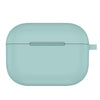For AirPods Pro Thicken Silicone Round Bottom Earphone Protective Case(Light Green)