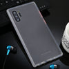 For Galaxy Note 10 Skin Hand Feeling Series Anti-fall Frosted PC+ TPU Case(Transparent)