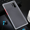 For Galaxy Note 10 Skin Hand Feeling Series Anti-fall Frosted PC+ TPU Case(Transparent)