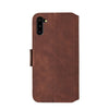 For Galaxy Note10 Retro Frosted Oil Side Horizontal Flip Case with Holder & Card Slots(Wine Red)