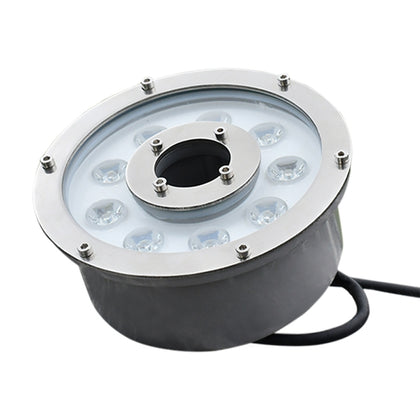 9W Landscape Colorful Color Changing Ring LED Aluminum Alloy Underwater Fountain Light(Colorful)