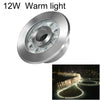 12W Landscape Ring LED Stainless Steel Underwater Fountain Light(Warm Light)