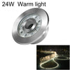24W Landscape Ring LED Stainless Steel Underwater Fountain Light(Warm Light)