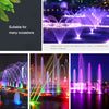 24W Landscape Colorful Color Changing Ring LED Stainless Steel Underwater Fountain Light(Colorful)