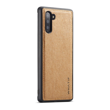 For Galaxy Note 10 WHATIF Kraft Paper TPU + PC Full Coverage Protective Case(Brown)