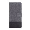 For Sony Xperia 5 MUMXA MX102 Horizontal Flip Canvas Stitching Leather Case with Holder & Card Slots & Wallet(Black)