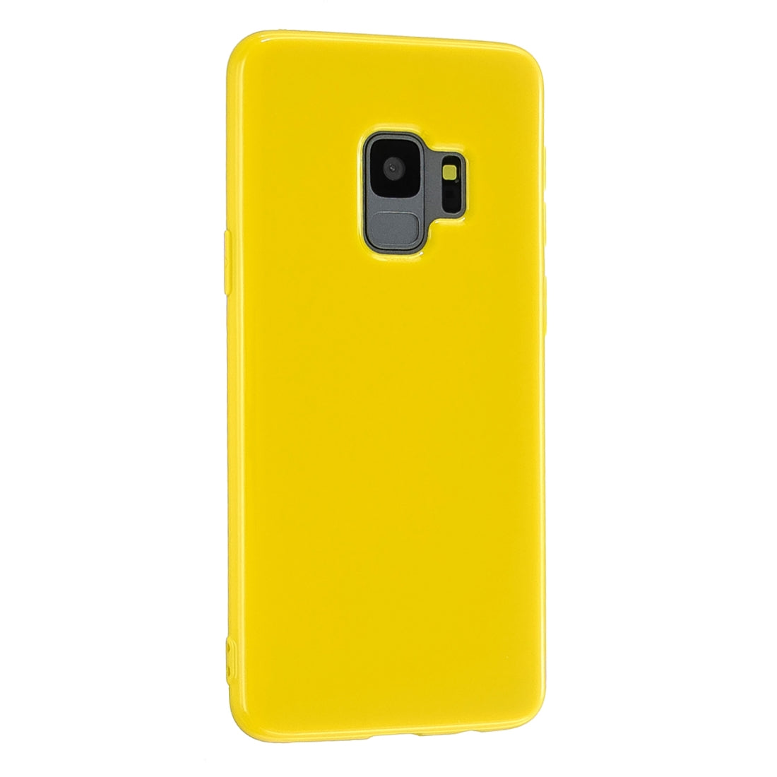 For Galaxy S9 Plus 2.0mm Thick TPU Candy Color Protective Case(Yellow)