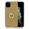 For iPhone 11 Glittery Powder Shockproof TPU Protective Case with Ring Holder(Gold)