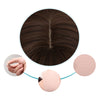 Air Bangs Fluffy Corn Blanching Water Ripple Long Curly Hair Wig Rose Net Headgear for Women(Light Brown)
