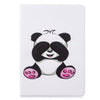 For iPad 10.2 Colored Drawing Pattern Horizontal Flip PU Leather Case with Holder & Card Slots & Wallet(Panda)