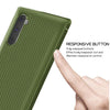 For Galaxy Note 10 Carbon Fiber Texture Shockproof TPU Protective Case(Green)