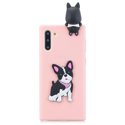 For Galaxy Note 10 3D Cartoon Pattern Shockproof TPU Protective Case(Cute Dog)