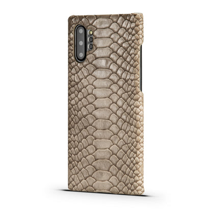 For Galaxy Note10 Snakeskin Texture PC + PU Case(Grey)