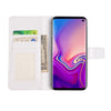 For Galaxy S10 Plus Embossed Painted Pattern Left Right Leather case with Stand & Card Slot & Wallet & Photo Frame(Marble Unicorn)