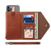 For 6.5 inch and Below Multifunctional Phone Retro Frosted Horizontal Flip Leather Case with Card Slot & Holder &  Wallet & Photo Frame & Lanyard(Brown)