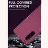 For Sony Xperia XZ5 X-level Guardian Series Ultra-thin All-inclusive Shockproof TPU Case(Wine Red)