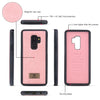 For Galaxy S9+ POLA Multi-function TPU + PC Magnetic Horizontal Flip Leather Case with Holder & Card Slots & Wallet & Photo Frame(Pink)