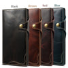 For Galaxy Note 10 Denior Oil Wax Cowhide Magnetic Button Horizontal Flip Leather Case with Card Slots & Wallet(Dark Red)