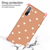 For Galaxy Note10 Multi Love Heart Pattern Frosted TPU Protective Case(Coral Orange)