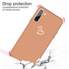 For Galaxy Note10 Love Heart Pattern Frosted TPU Protective Case(Coral Orange)